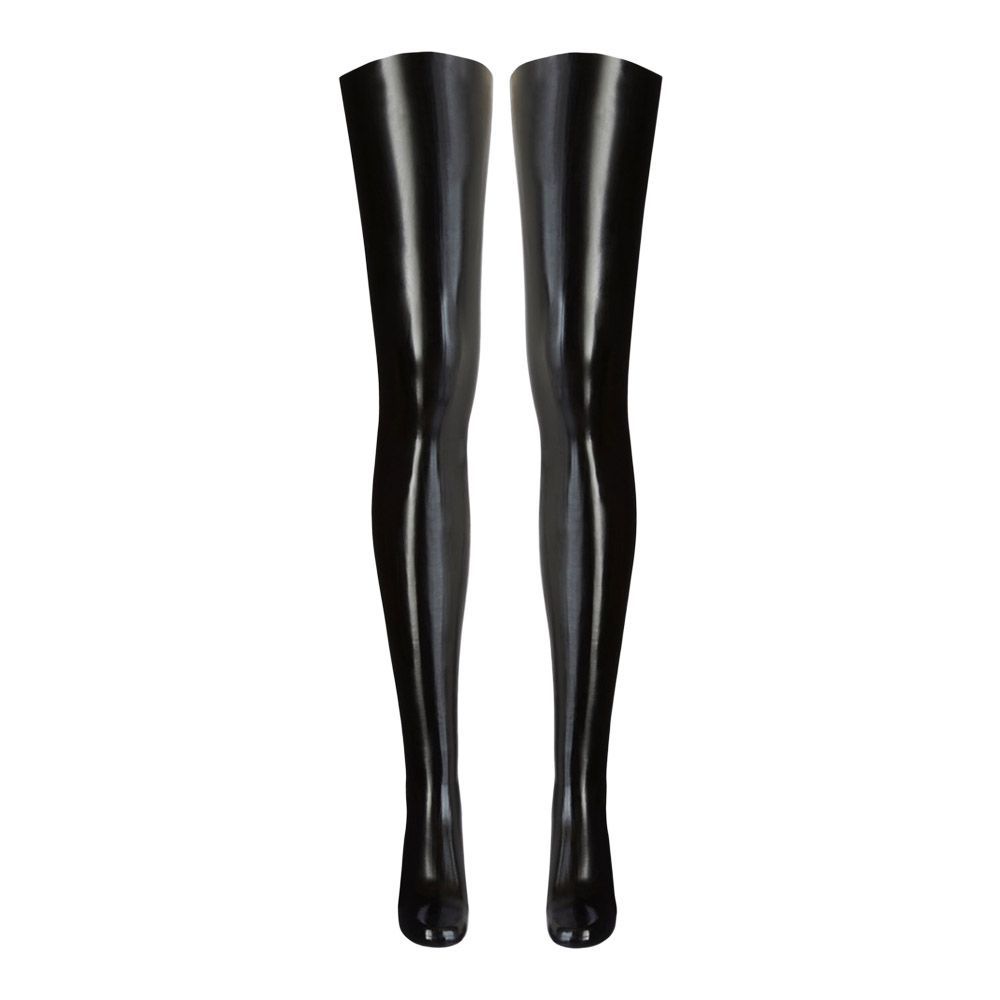 Latex Strumpor Svarta - XS