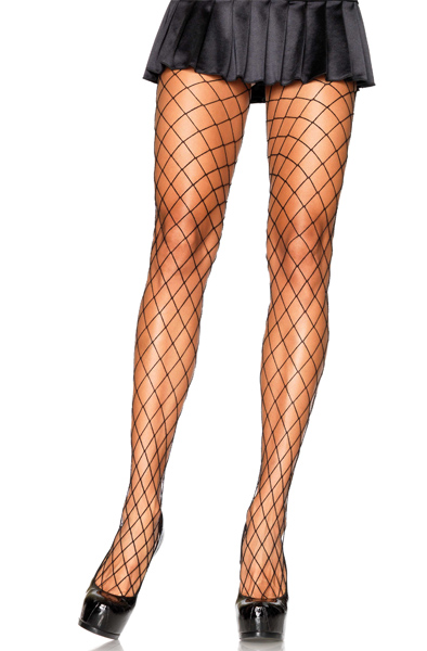Leg Avenue Diamond Fishnet Pantyhose One Size Fishnet Strumpbyxa