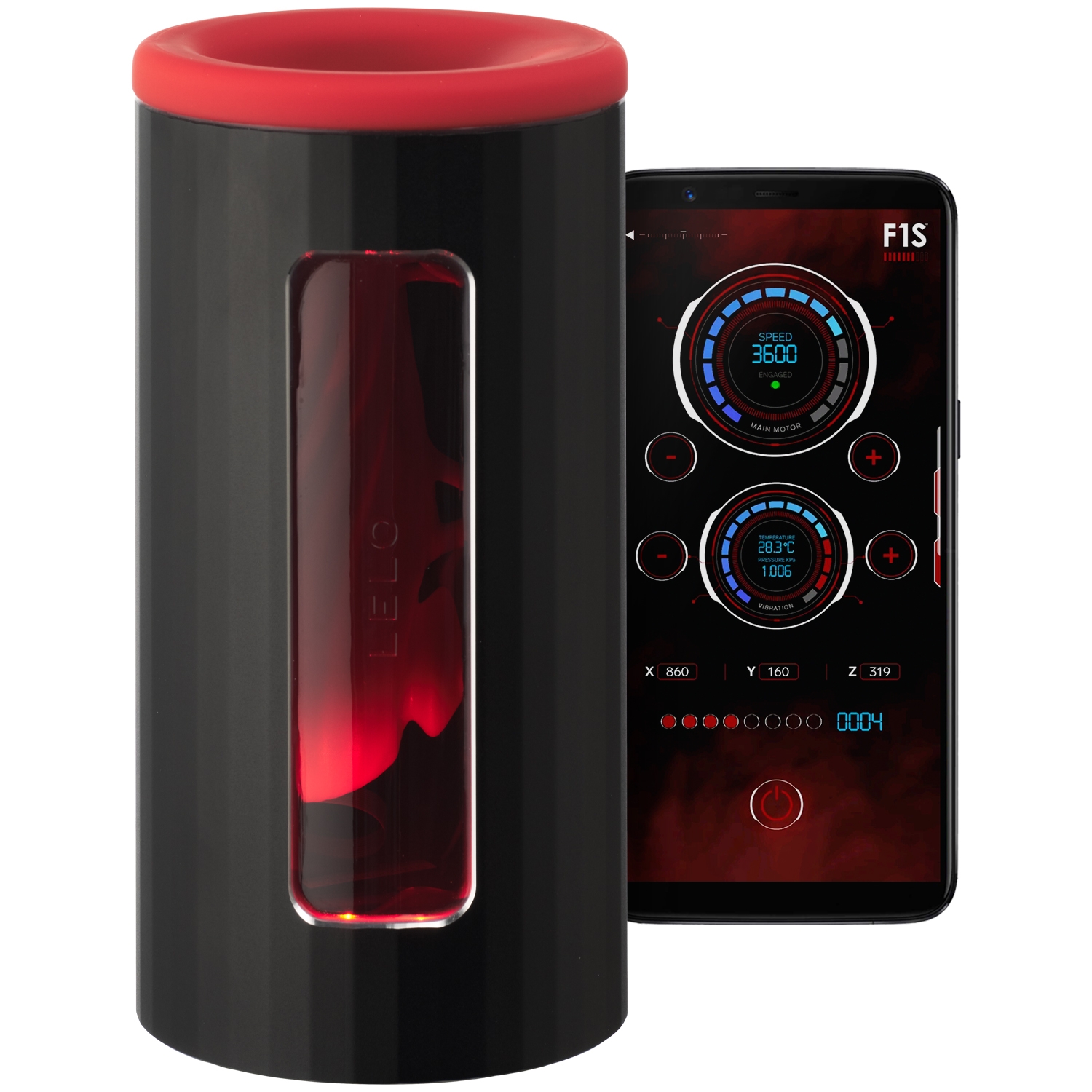 Lelo F1S V2 Pleasure Console Masturbator - Röd