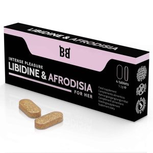 Libidine & Afrodisia - Lust och Afrodisiakum för intensiv njutning - Kosttillskott för kvinnor - 4 tabletter