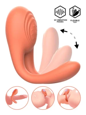 Lovit Vibrating Couple Toy Flexible With Remote Parvibrator