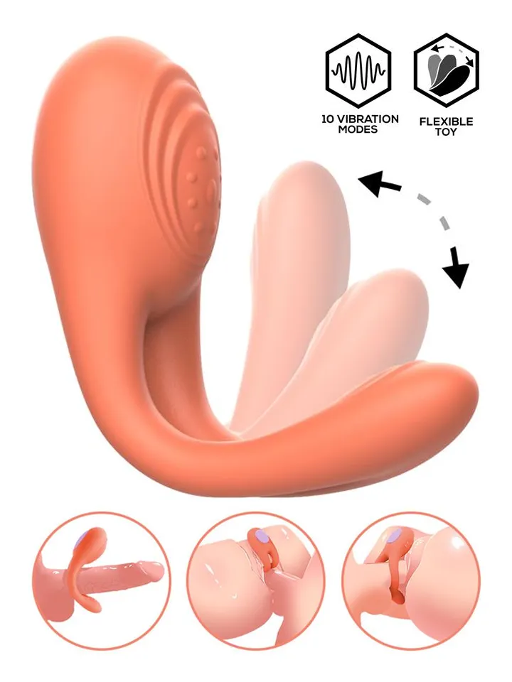 Lovit Vibrating Couple Toy Flexible With Remote Parvibrator