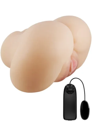 Luna Vibration Double Holes Lösvagina med vibrator
