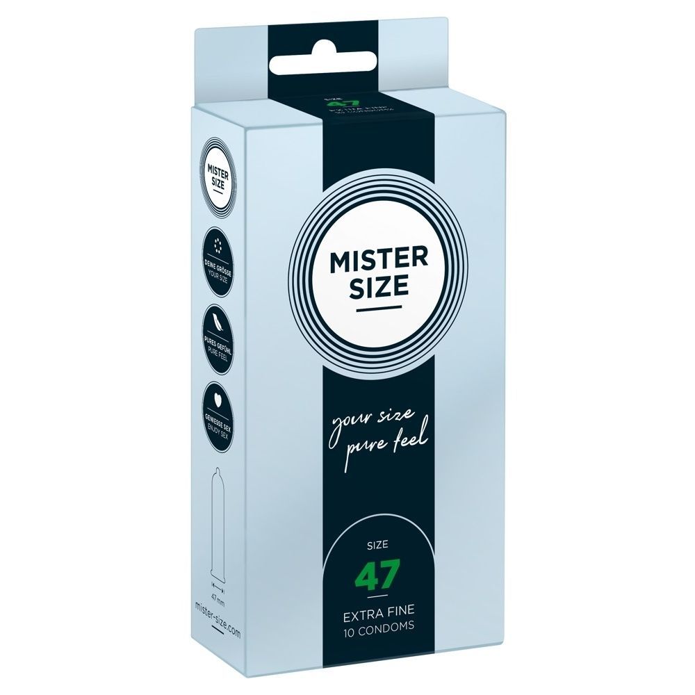 Mister Size 47 mm Kondomer-10 st.