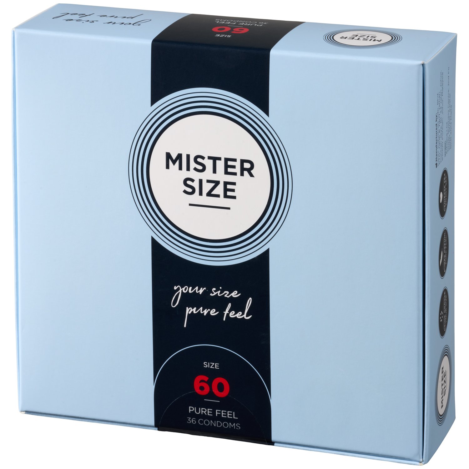 Mister Size Pure Feel Kondomer 36 st (57-64 mm) - Clear