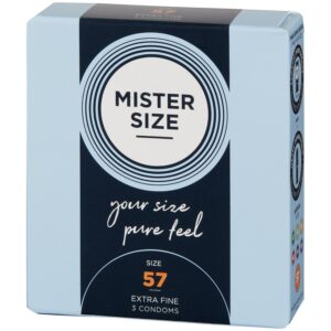 Mister Size PureFeel Kondomer 3 st (47-69 mm) - Klar - 2XL