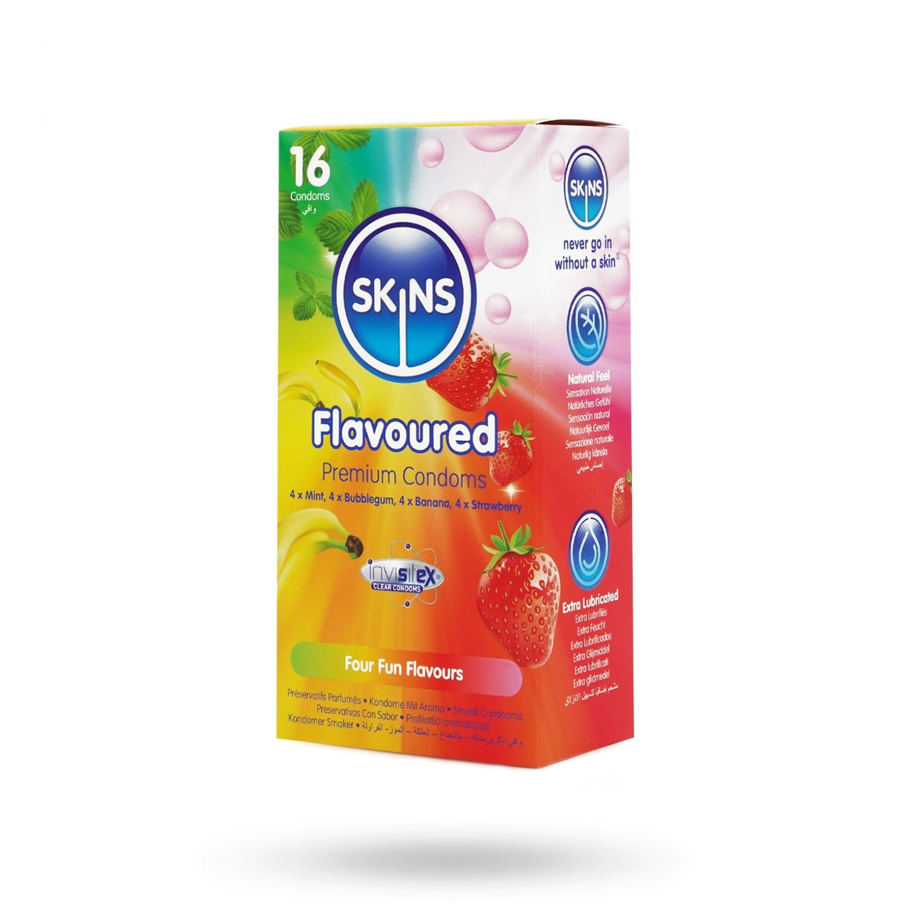 Mix Pack med Smaksatta Kondomer - 16 pack