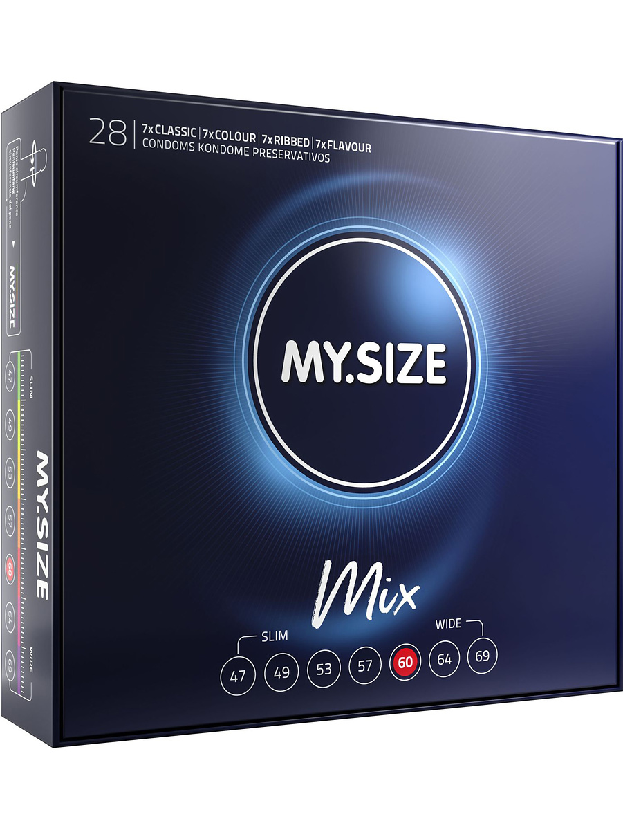 My.Size: Mix 60mm Kondomer, 28-pack