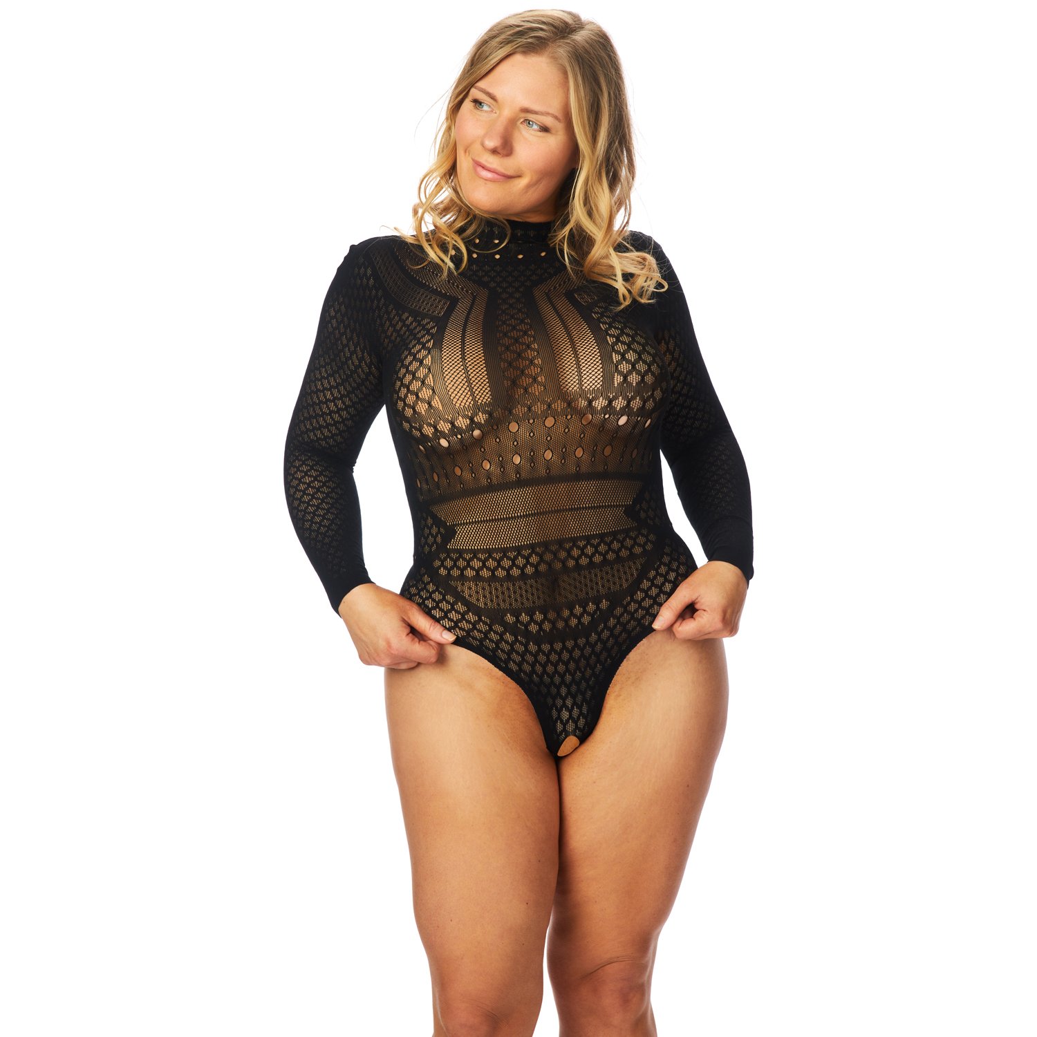 NORTIE Gry Grenlös Body Plus-Size - Svart - Plus size