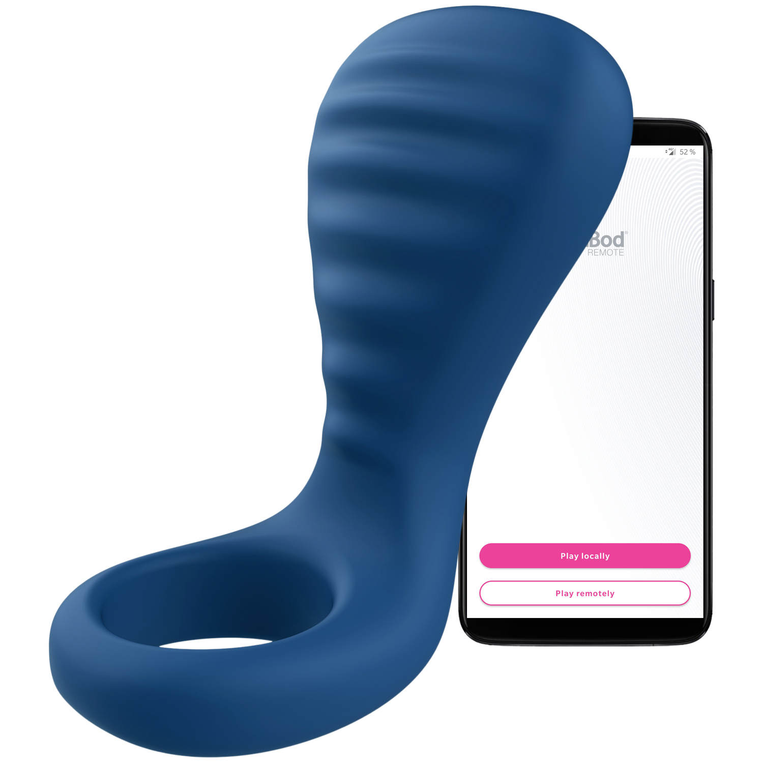 OhMiBod BlueMotion Nex i3 Vibrerande Penisring - Mörkblå