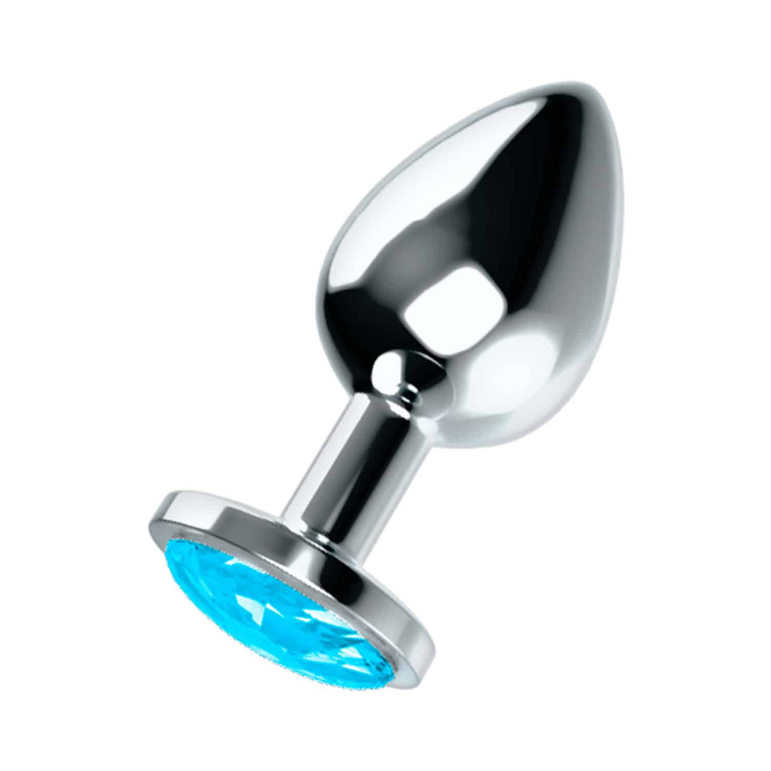 Öhmama! Analplugg Buttplug med Blå Kristalldiamant - Large
