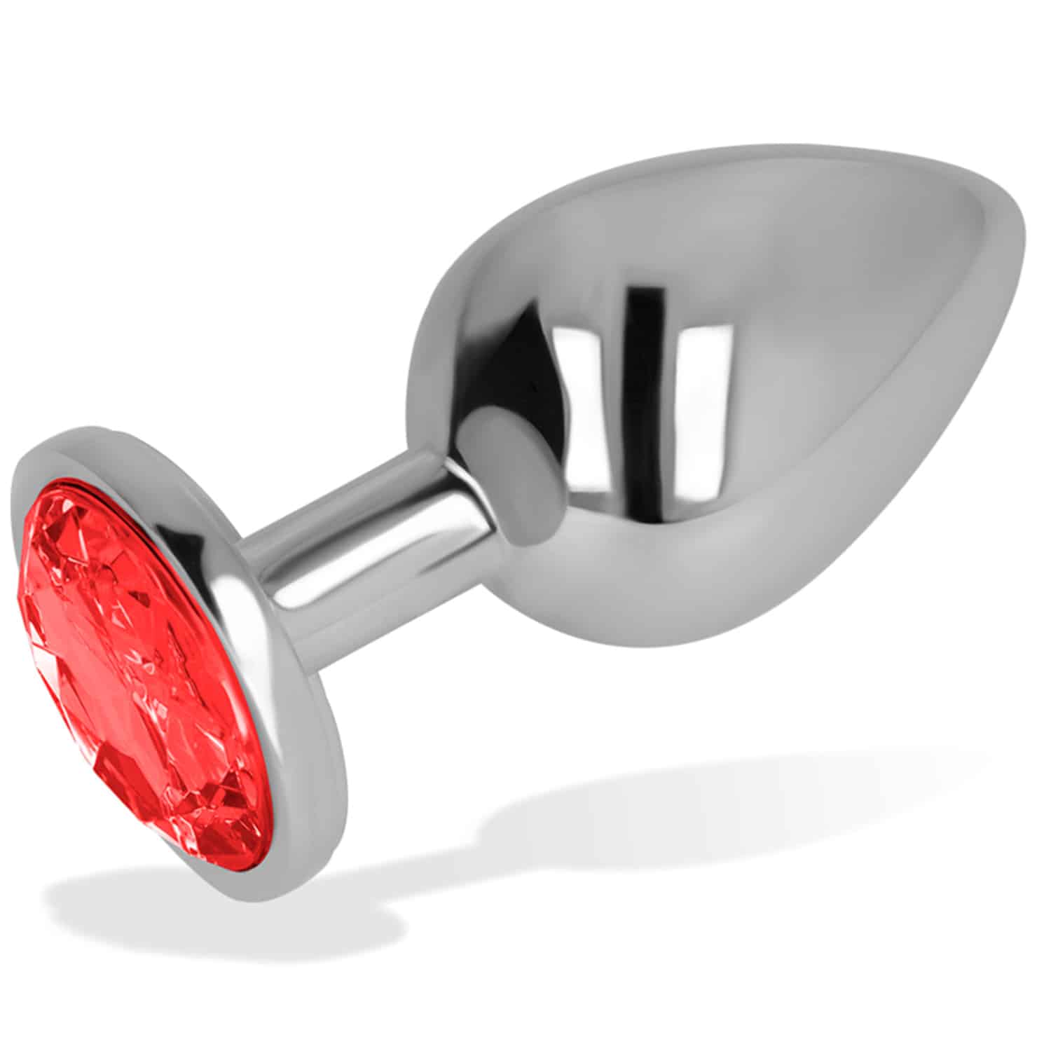 Öhmama! Analplugg Buttplug med Röd Kristalldiamant - Large