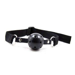 Öhmama! Fetish Nylon Strip Ball Gag - Munkavel med lufthål - Medium