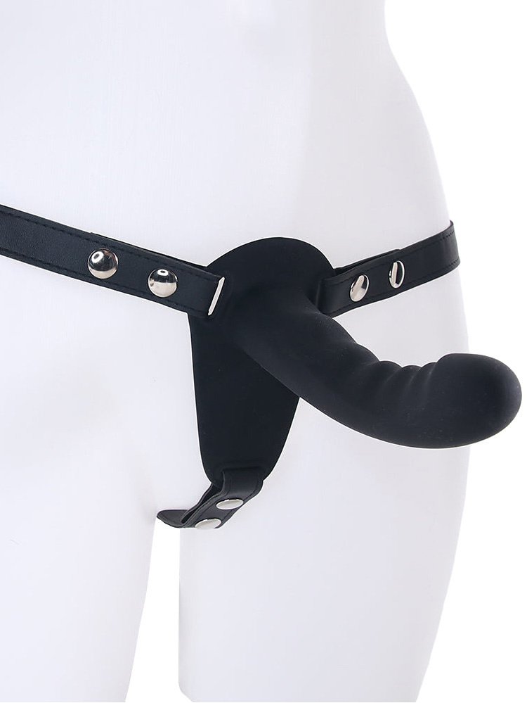 Ouch!: Dual Vibrerande Ribbed Strap-On