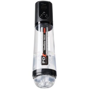 PDX Elite ViewTube Max View Automatisk Masturbator - KlarSvart