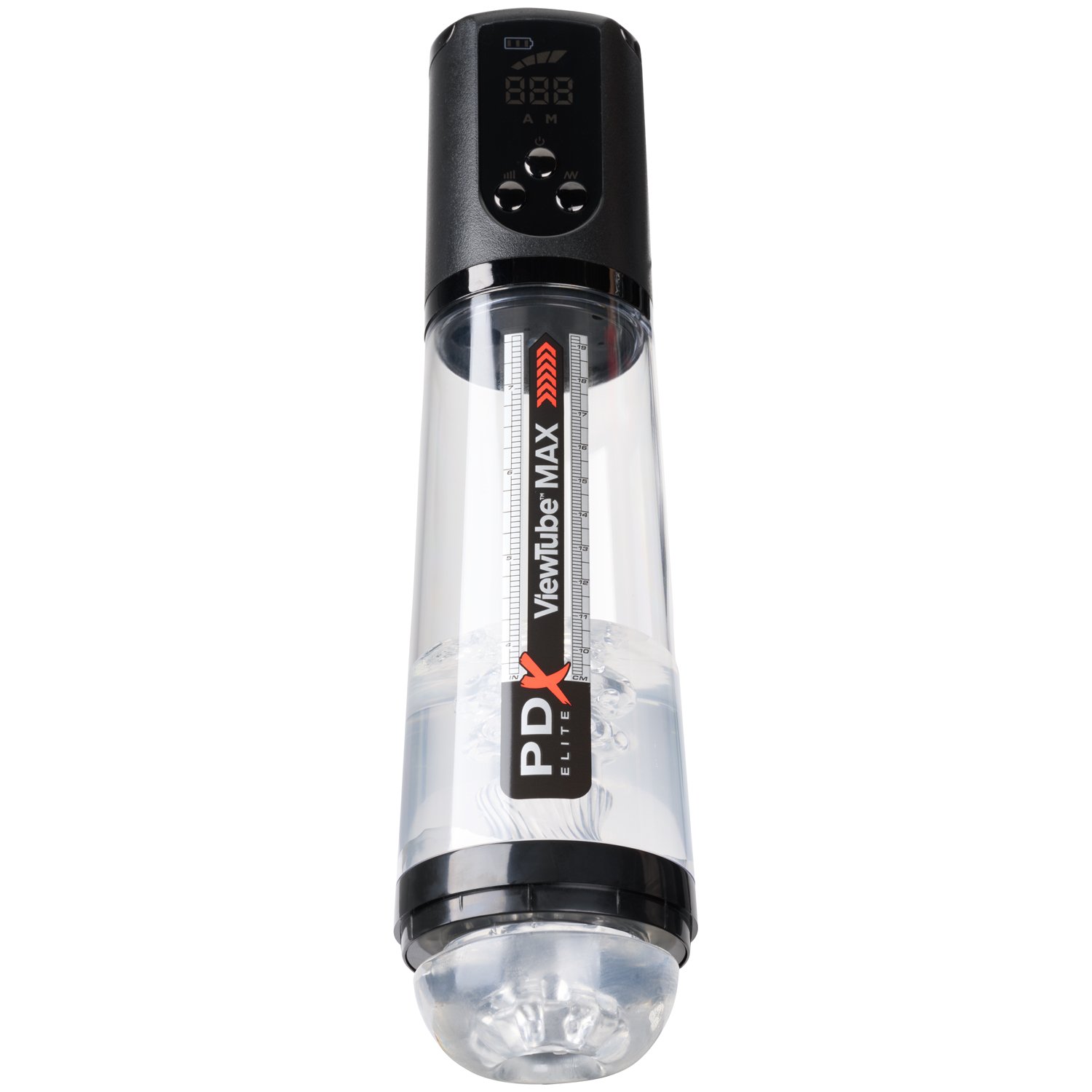 PDX Elite ViewTube Max View Automatisk Masturbator - KlarSvart