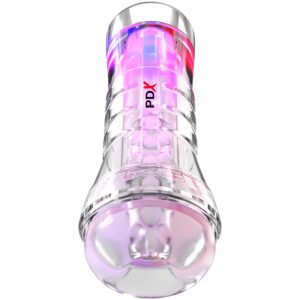 PDX Elite ViewTube XXL LED Masturbator - KlarRödGrönBlå
