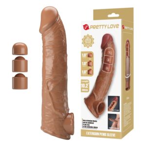 PRETTY LOVE – JUSTERBAR PENISFÖRLÄNGARE BEIGE 26 CM