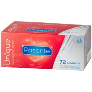 Pasante Unique Latexfria Tunna Kondomer 72 st - Klar