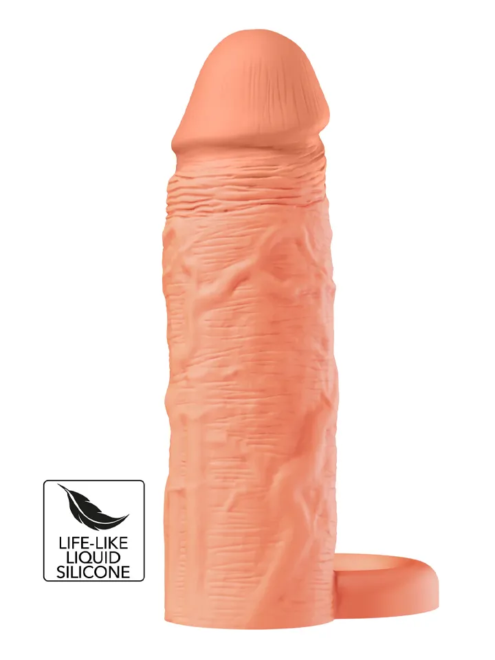 Penis Sleeve Liquid Silicone Ring 15 cm Penisförlängare/Sleeve