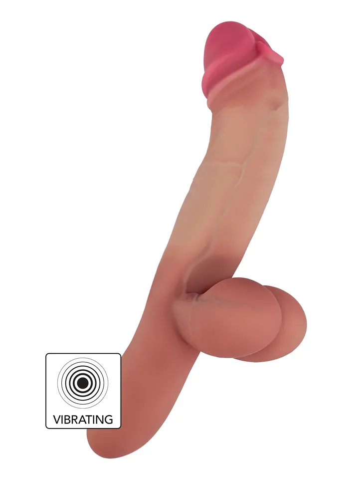 Pierced Punisher Vibrating Dildo Liquid Silicone