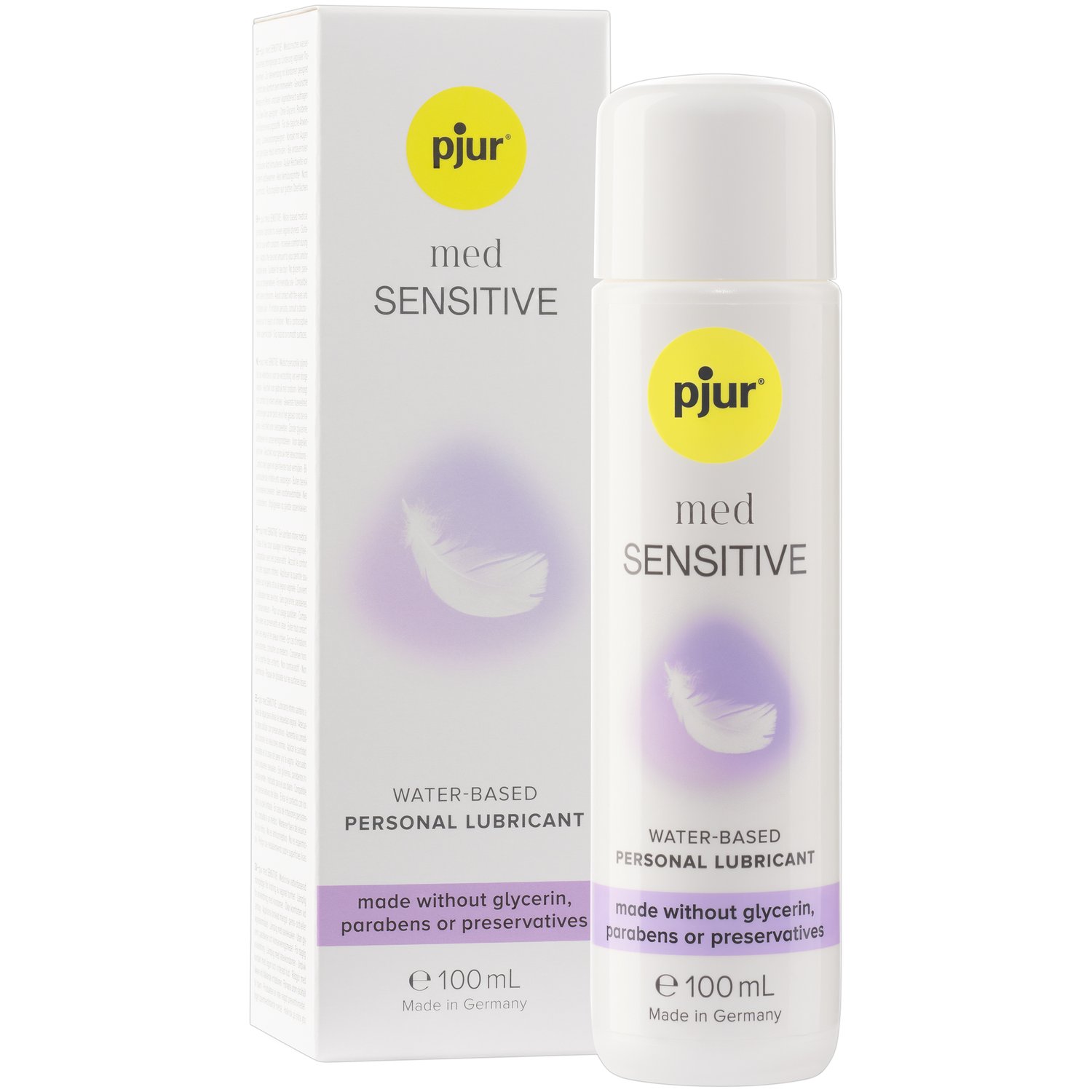 Pjur MED Sensitive Glide Vattenbaserat Glidmedel 100 ml - Vit