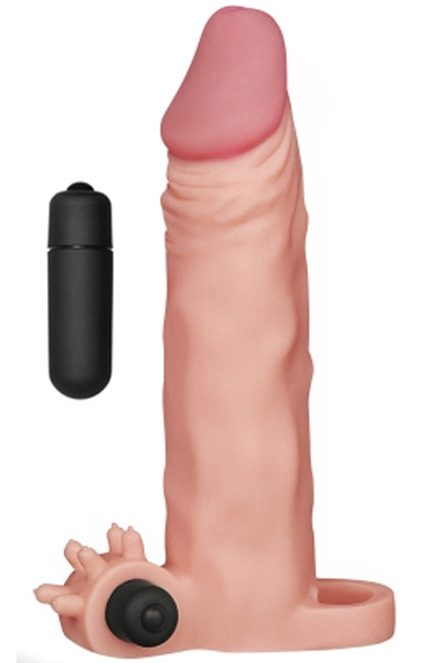 Pleasure X-Tender Vibrating Penis Sleeve Penisförlängare/Sleeve med vibrator