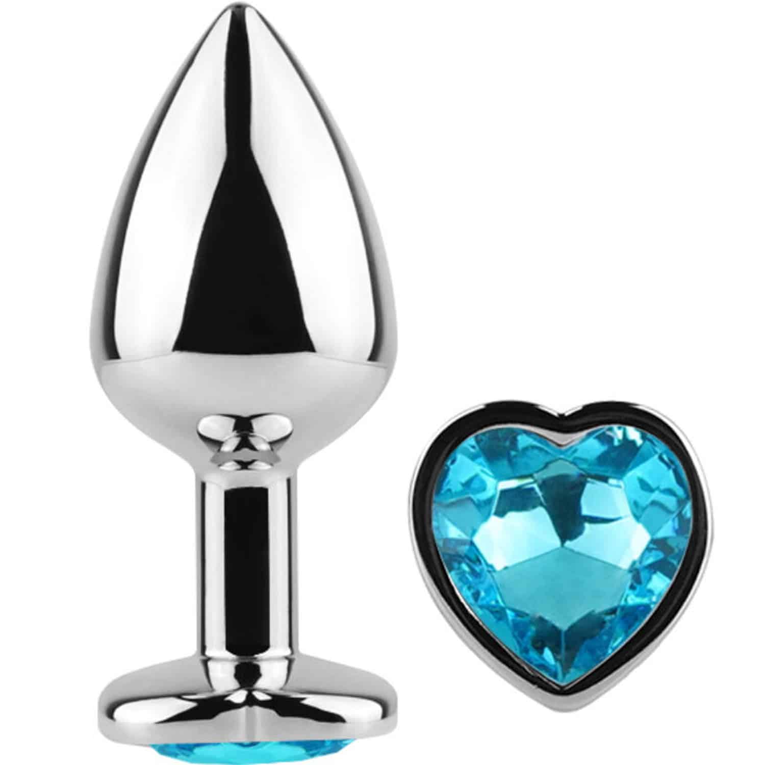 Plug Limited Edition Buttplug - Blue Heart Analplugg 7 cm - Small