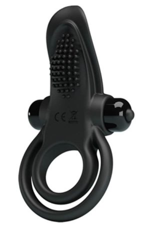 Pretty Love Vibrant Penis Ring Black Penisring med vibrator