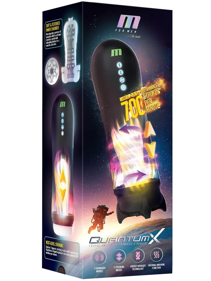 Quantum X Heating Super Stroke Machine Masturbator med motor