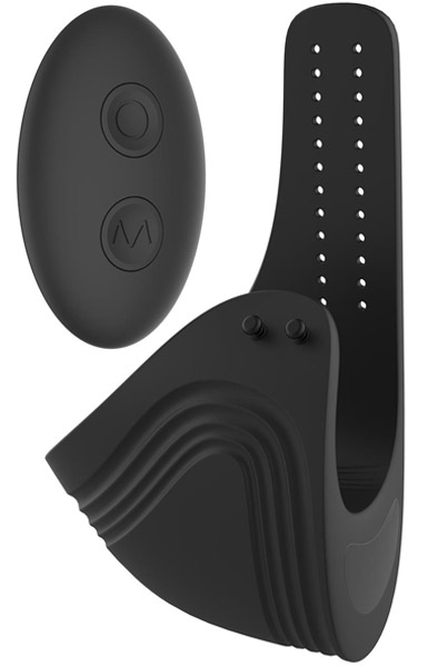 Ramrod Adjustable Vibrating Cockring With Remote Penisring med vibrator