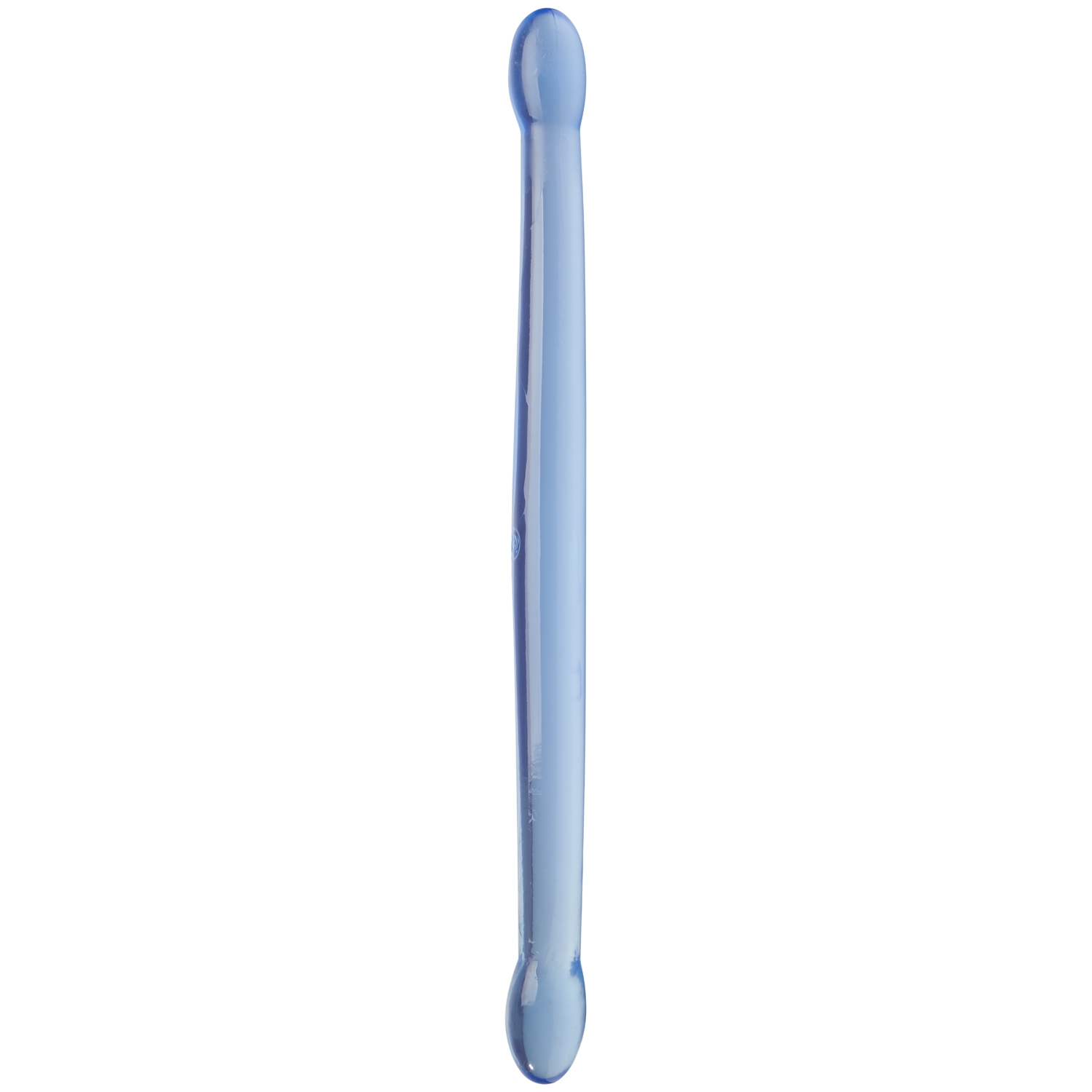 RealRock Crystal Clear Dubbeldildo 42 cm - Blå