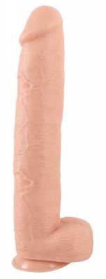 Realistisk Dildo Med Pung - 42 cm
