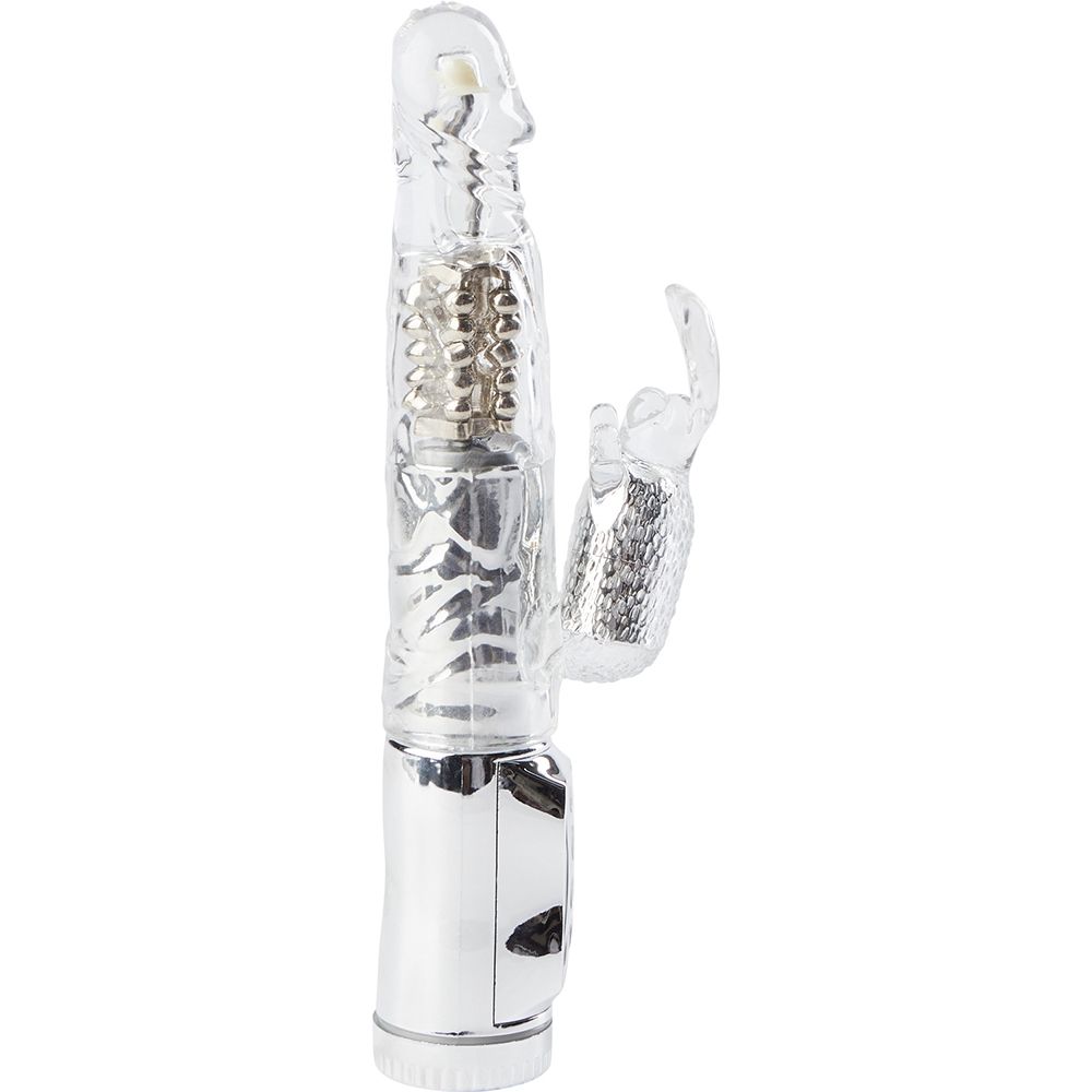 Roterande Rabbit-Vibrator Med Pärlor