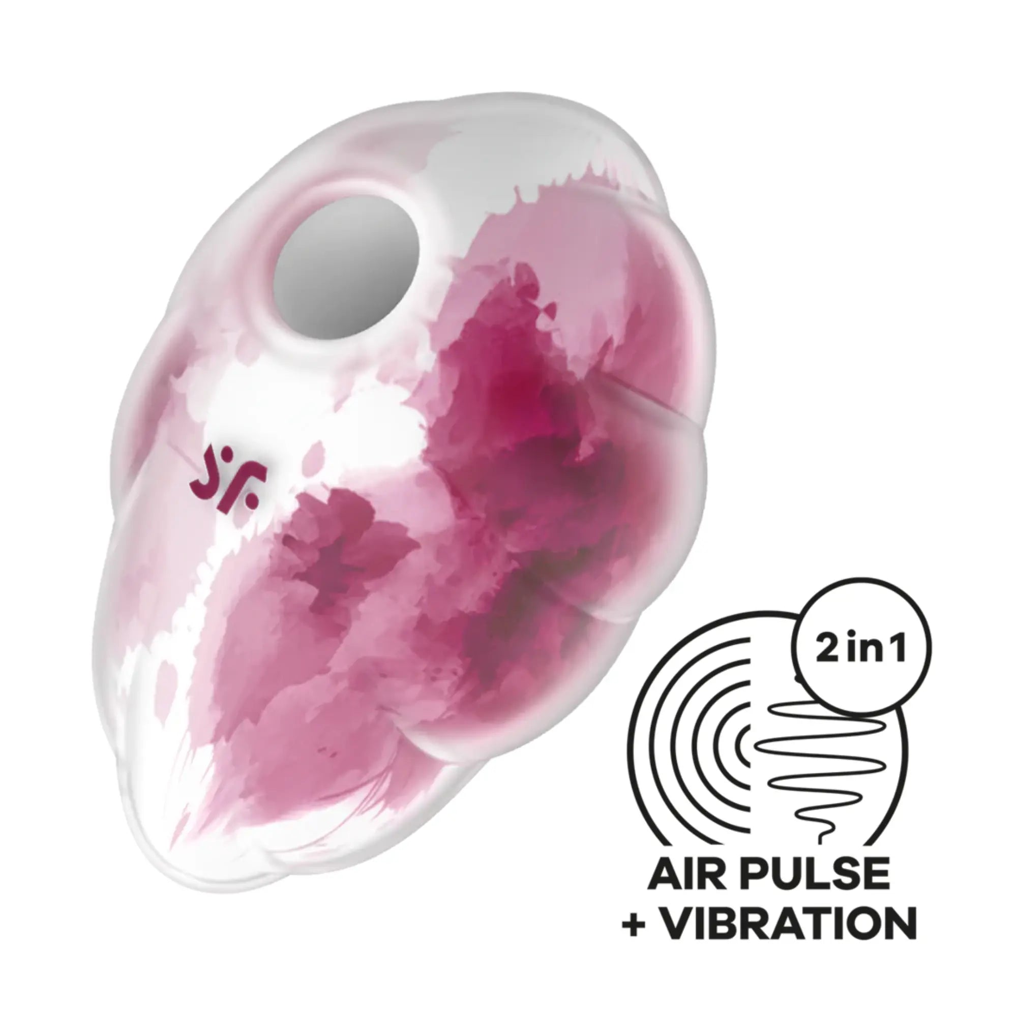 Satisfyer Cloud Dancer Red Print Lufttrycksvibrator