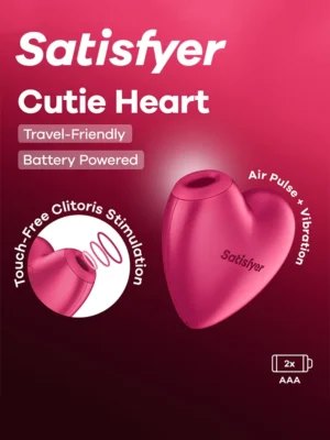 Satisfyer Cutie Heart Battery Powered Lufttrycksvibrator