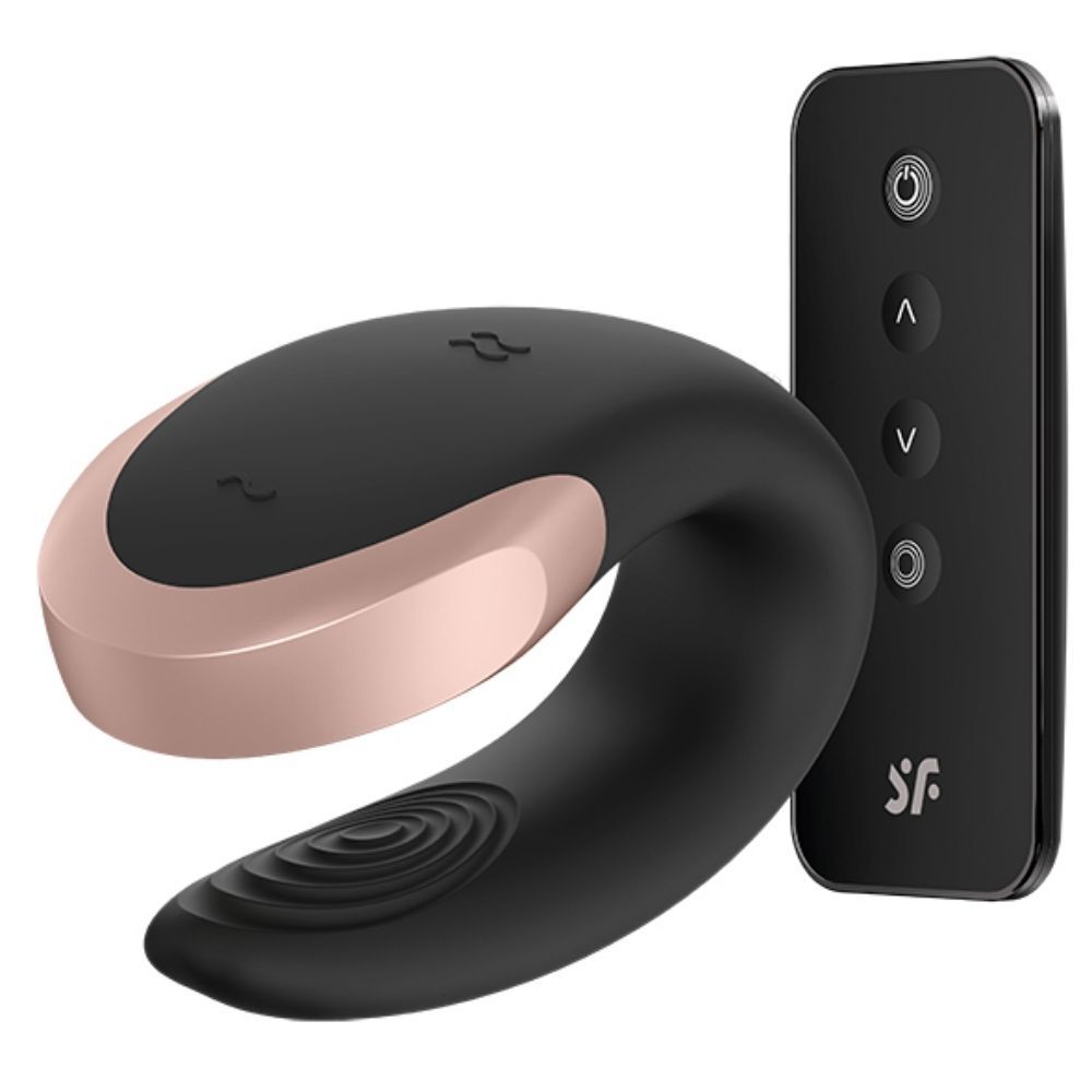 Satisfyer Double Love Par-Vibrator-Svart