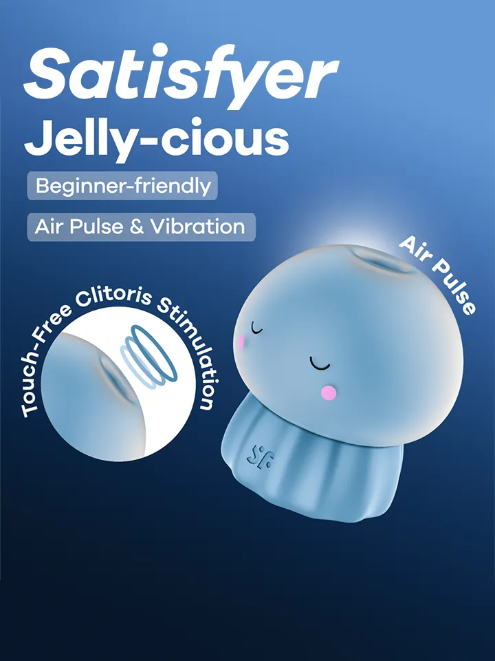 Satisfyer Jelly-Cious Baby Blue Lufttrycksvibrator