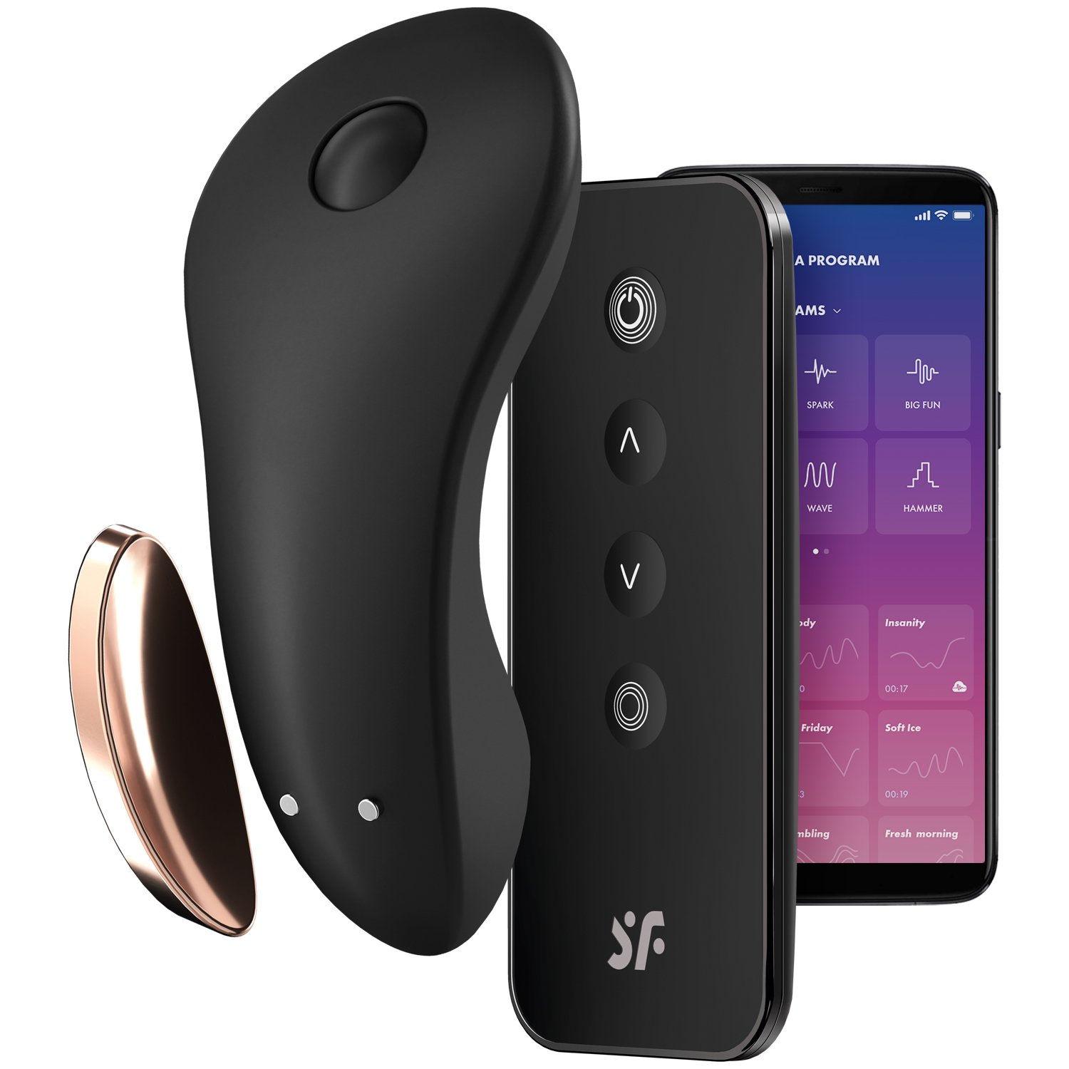 Satisfyer Little Secret Appstyrd Trosvibrator - Black