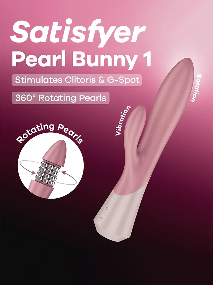 Satisfyer Pearl Bunny 1 Rabbit Vibrator With Pearls