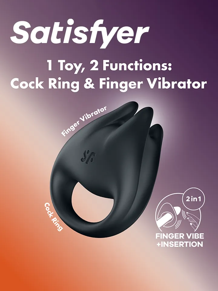 Satisfyer Perfect Pair 1 Black Penispump med vibrator