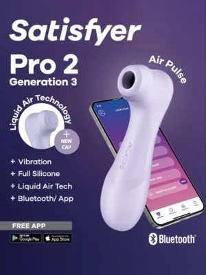 Satisfyer Pro 2 Gen. 3 With Liquid Air & Bluetooth App Purple