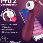 Satisfyer Pro 2 Gen. 3 With Liquid Air & Bluetooth App Red Lufttrycksvibrator