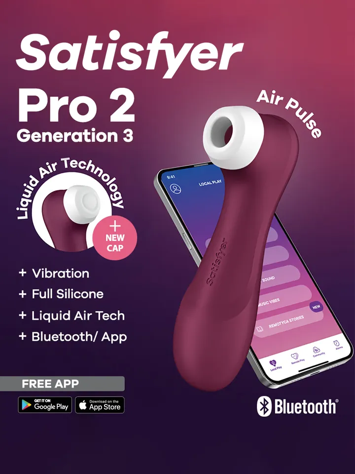 Satisfyer Pro 2 Gen. 3 With Liquid Air & Bluetooth App Red