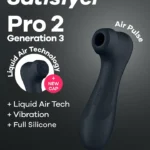 Satisfyer Pro 2 Generation 3 With Liquid Air Black