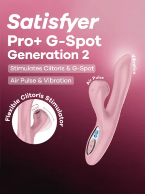 Satisfyer Pro+ G-Spot Rabbit Generation 2 Pink G-punktsvibrator