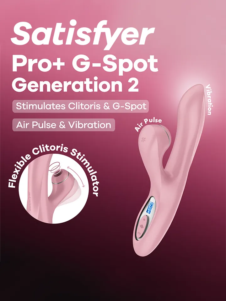 Satisfyer Pro+ G-Spot Rabbit Generation 2 Pink G-punktsvibrator