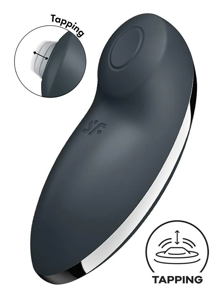 Satisfyer Tap & Climax 2 Grey Klitorisvibrator