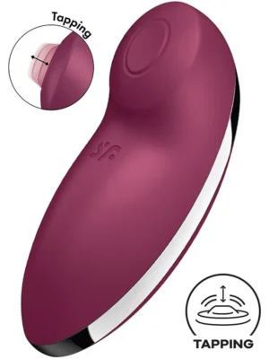 Satisfyer Tap & Climax 2 Vibrator Red Klitorisvibrator