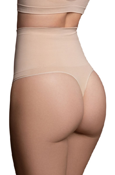 Seamless High Waist Medium Control Nude XXL Sömlös trosa